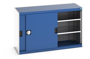 Bott Cubio Cupboard with Sliding Doors 800H x1300Wx525mmD Bott Cubio Sliding Solid Door Cupboards with shelves and drawers 1600mm high option available 22/40014059.11 Bott Cubio Cupboard with Sliding Doors 800H x1300Wx525mmD.jpg